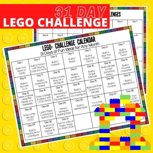 LEGO Challenge Calendar - Little Bins and Bricks